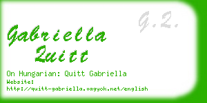 gabriella quitt business card